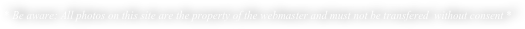 * Be aware: All photos on this site are the property of the webmaster and must not be transfered  without consent *